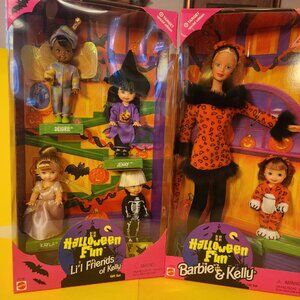1998 Barbie & Kelly and Li'l Friends Target Special Edition Set NRFB 6 dolls